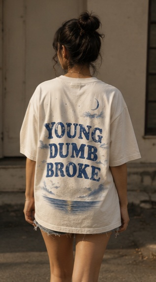 YOUNG DUMB BROKE back
